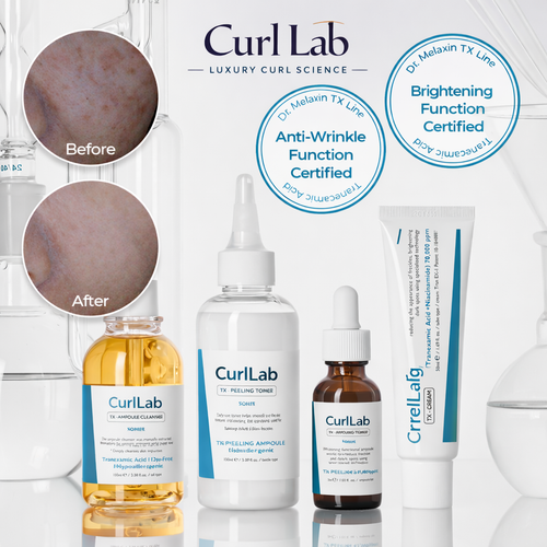 Curl Lab - Peel Shot Glow Rice 4-Step Complete Routine Set – Spring Glow Edition