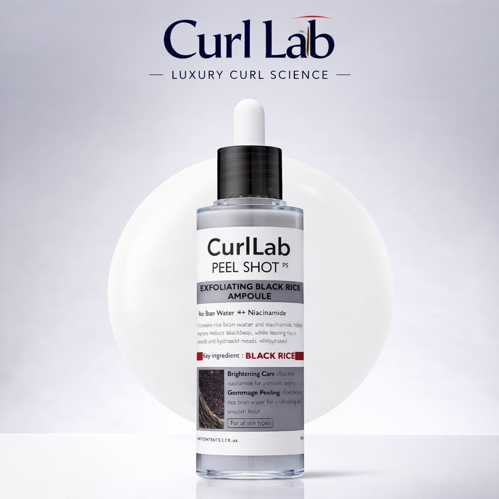 Curl Lab - Peel Shot Glow Black Rice Ampoule